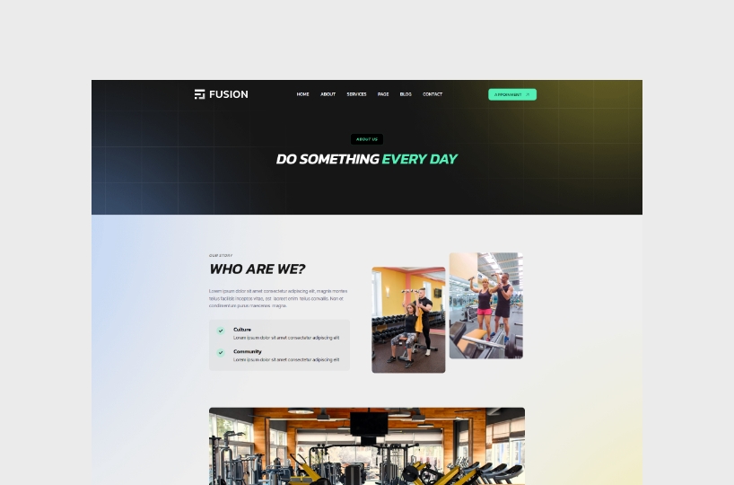 fusion fitness our project