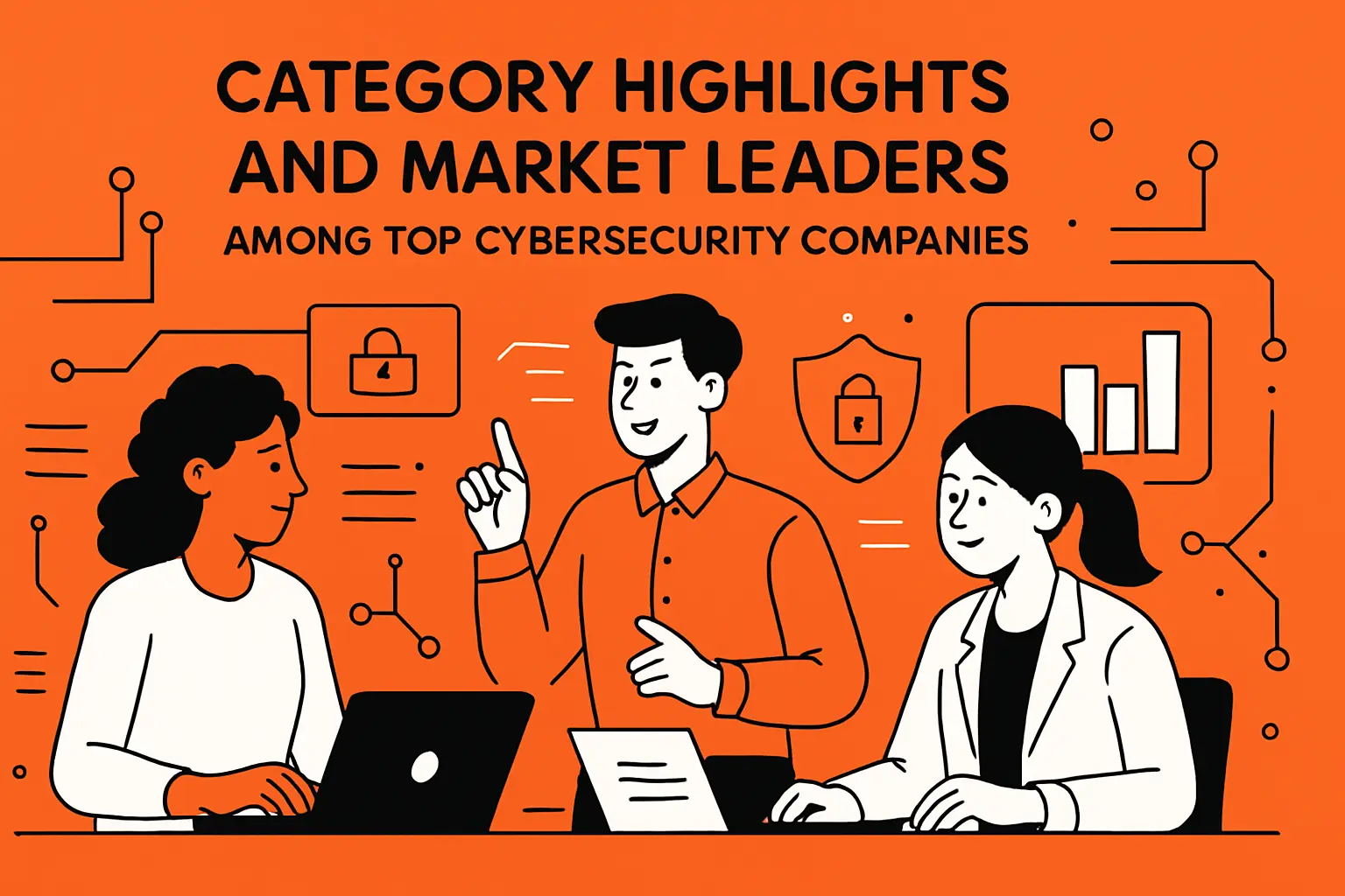Category highlights and market leaders among top cybersecurity companies
