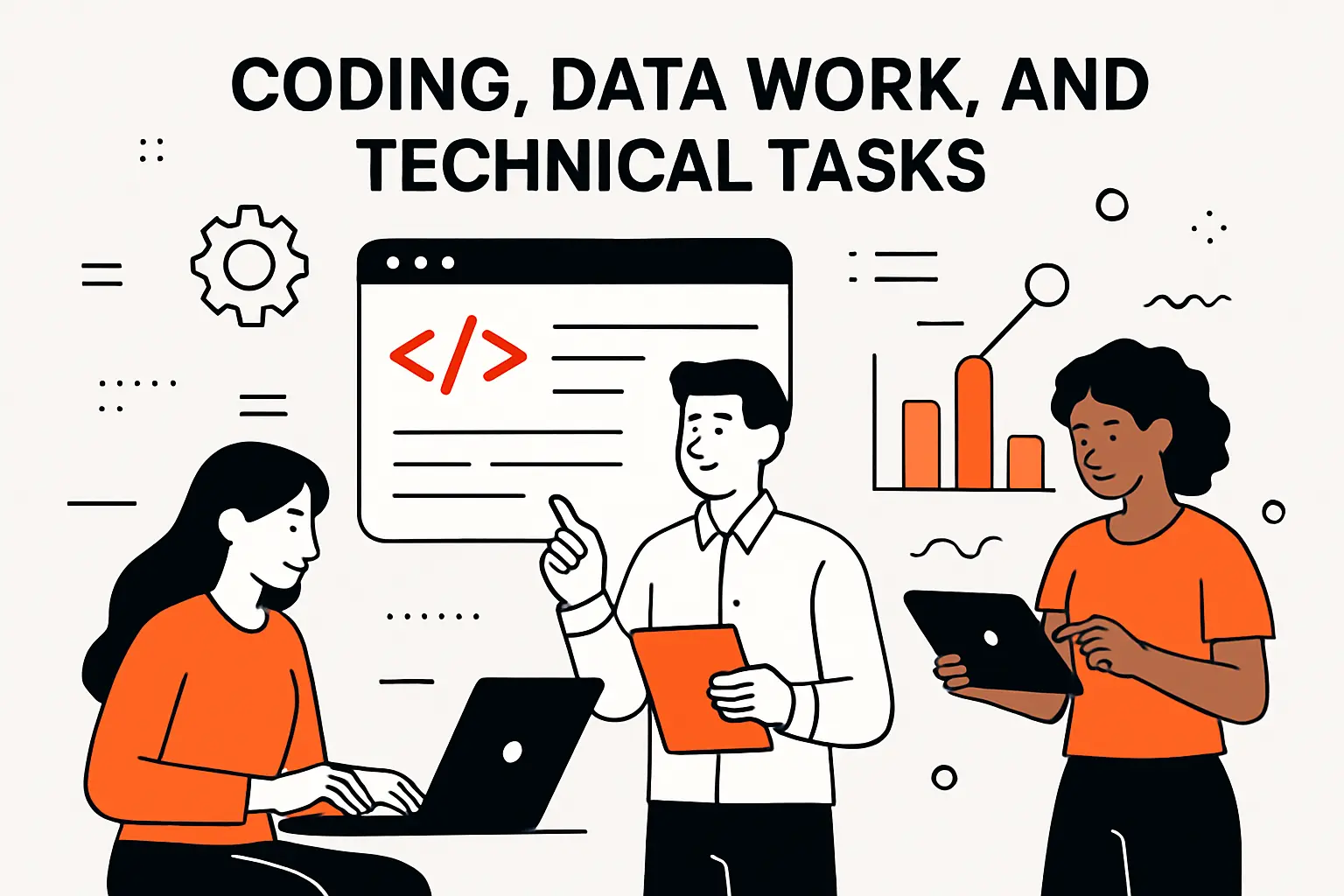 Coding, Data Work, and Technical Tasks