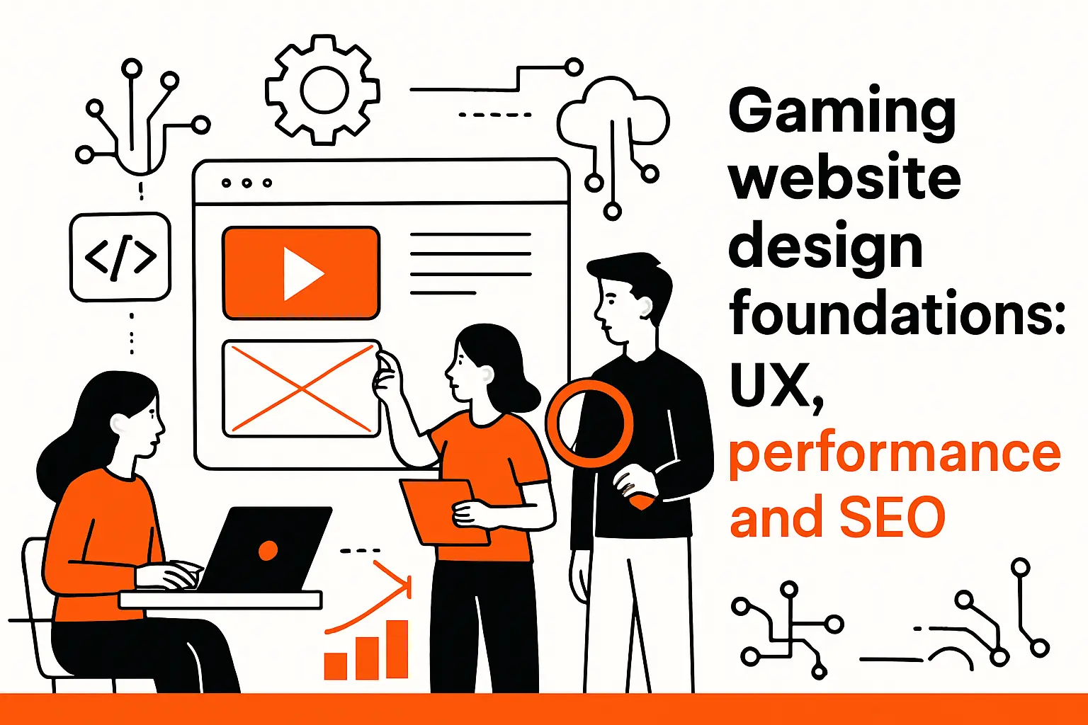 Gaming website design foundations: UX, performance, and SEO