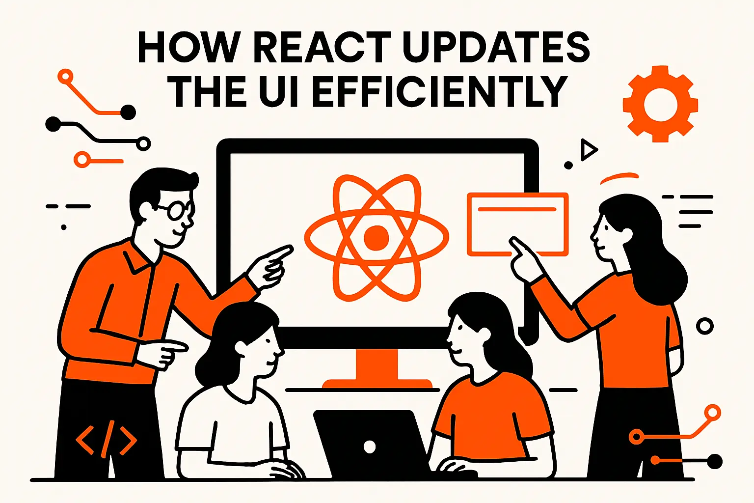 How React updates the UI efficiently