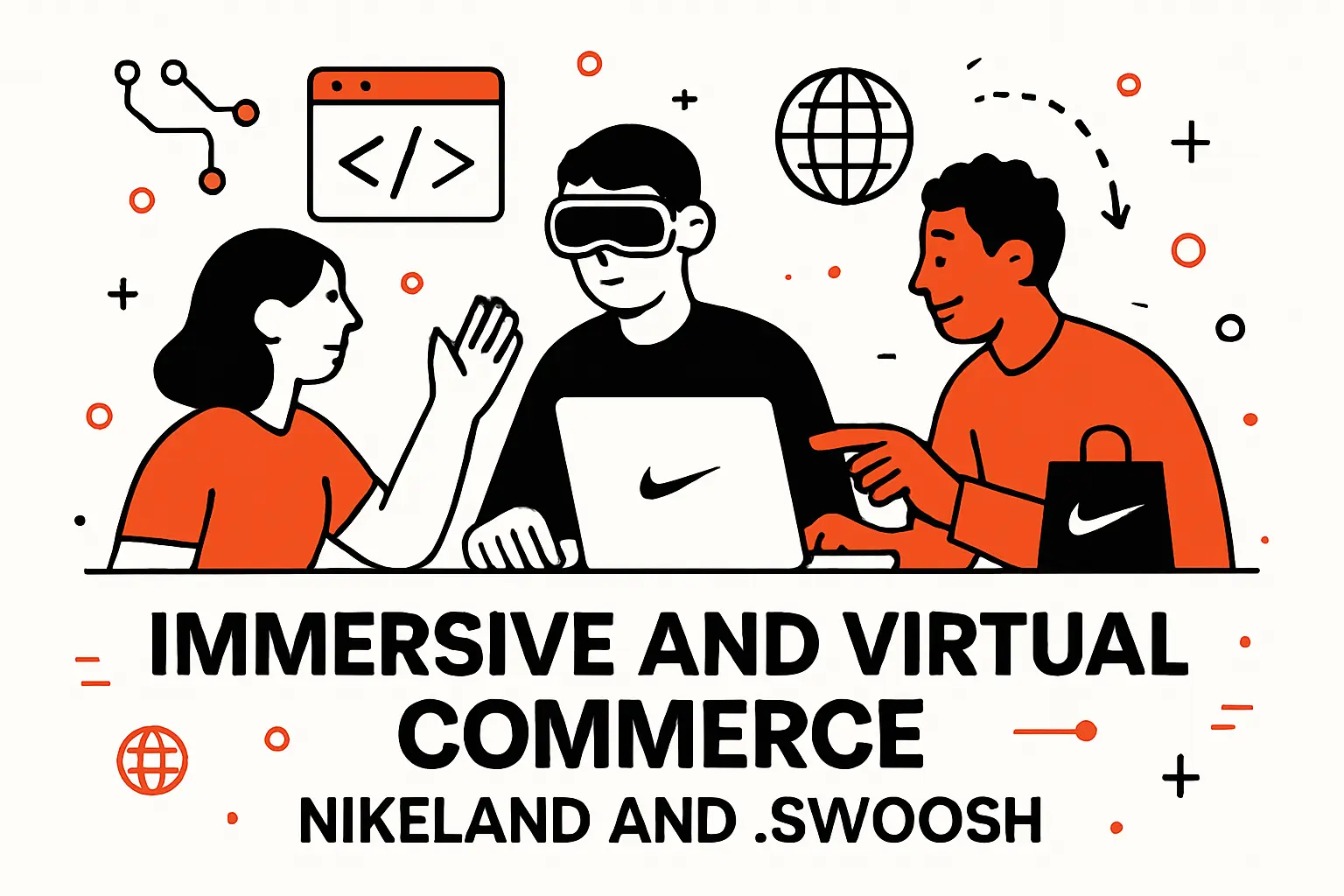 immersive and virtual commerce nikeland and swoosh