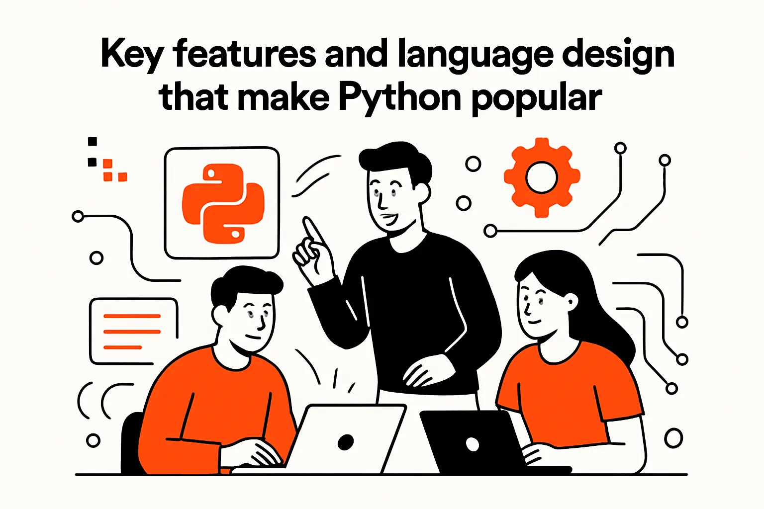 Key features and language design that make Python popular