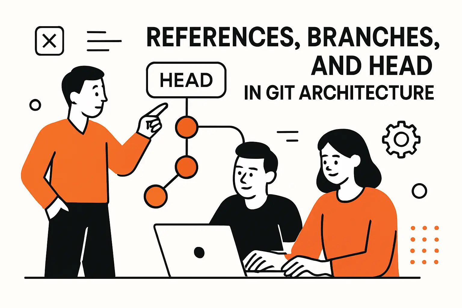 References branches and HEAD in git architecture
