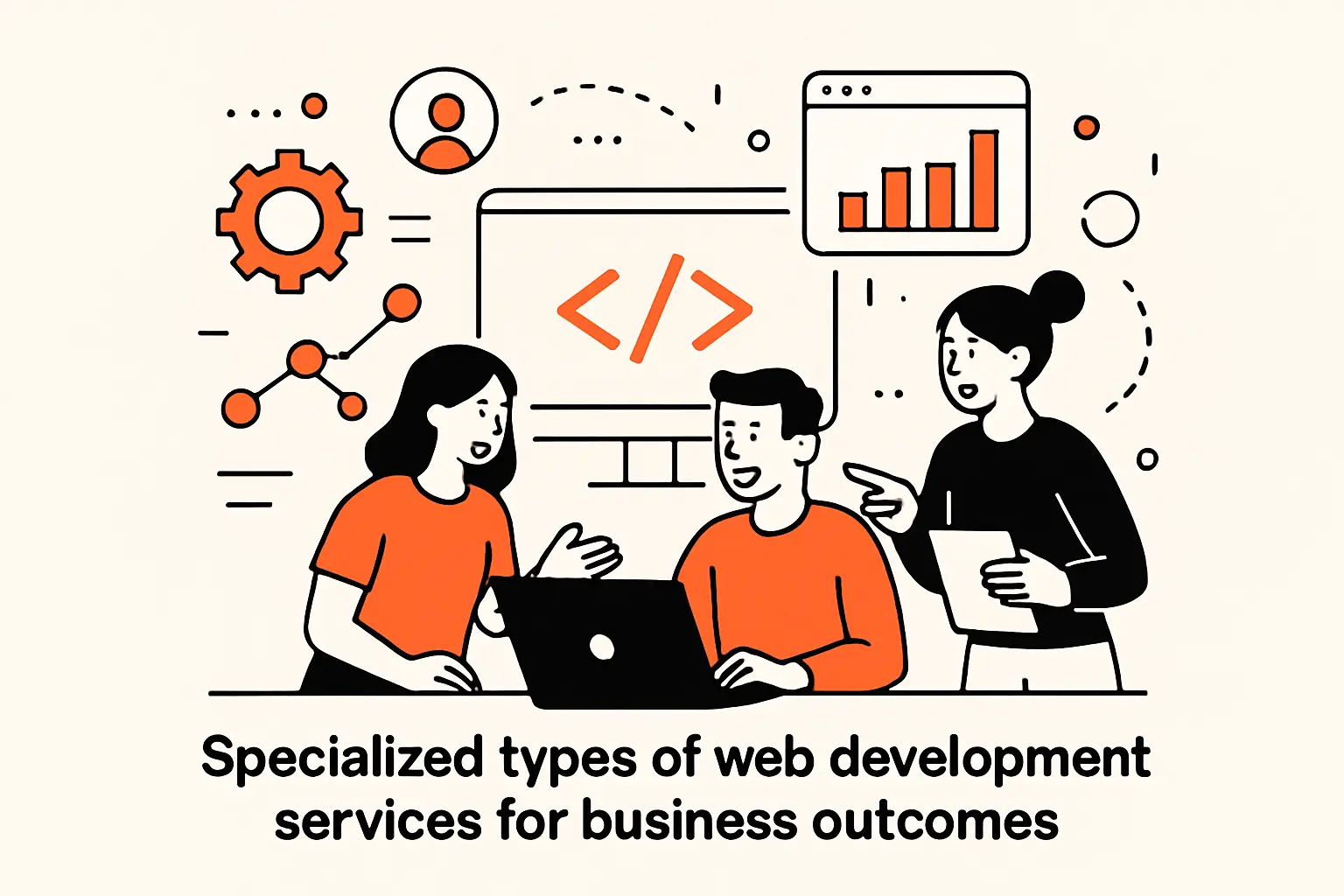Specialized types of web development services for business outcomes