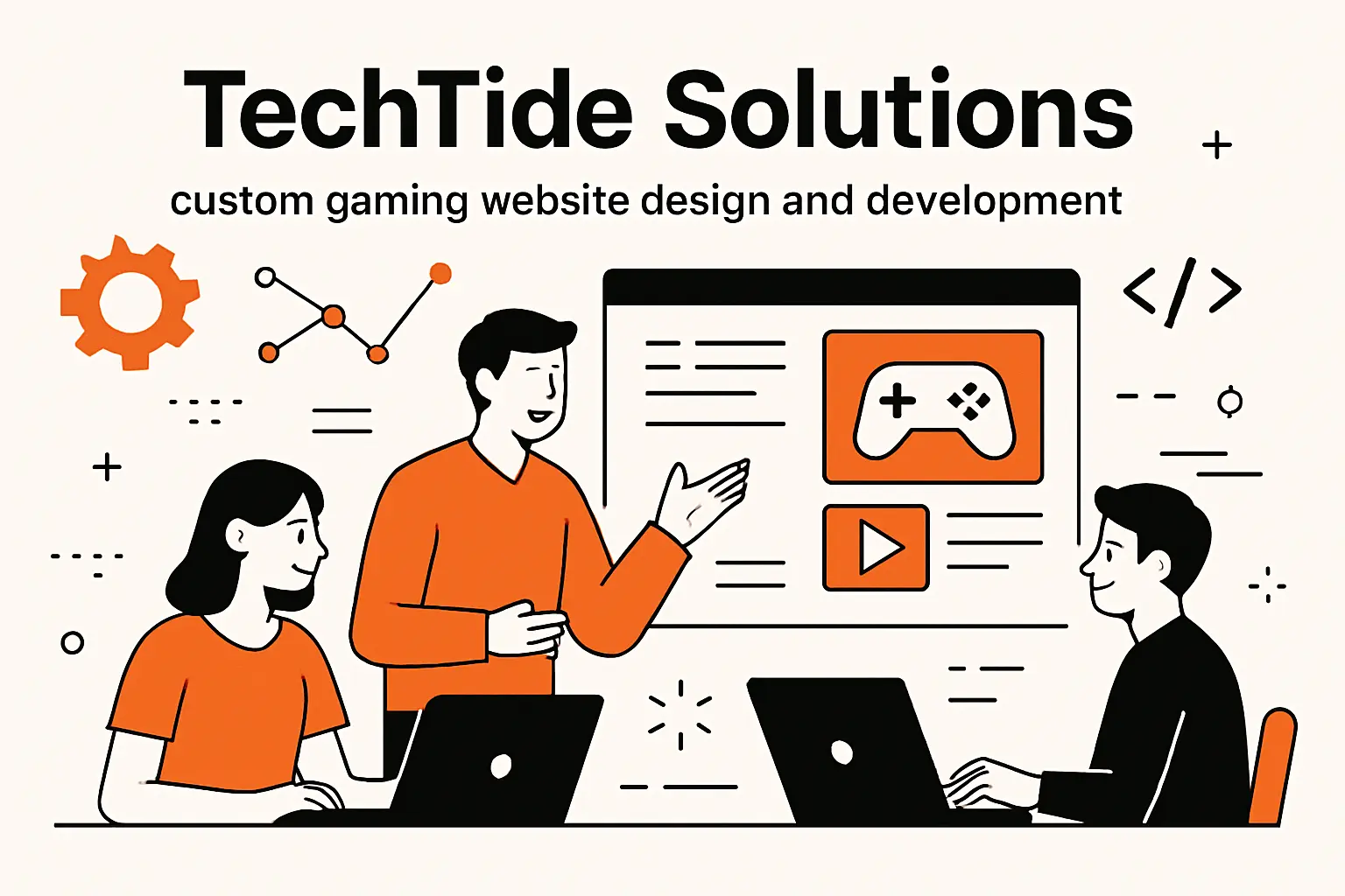 TechTide Solutions: custom gaming website design and development