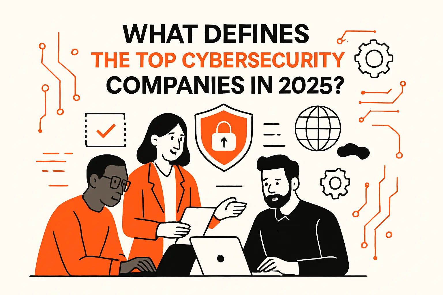 What defines the top cybersecurity companies in 2025