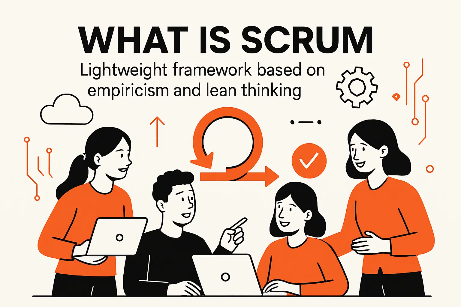 what is scrum: lightweight framework based on empiricism and lean thinking