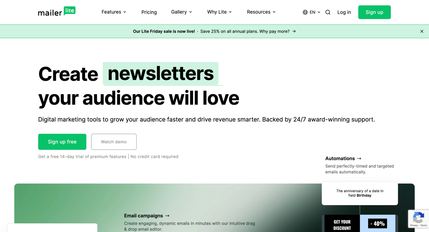 30. MailerLite