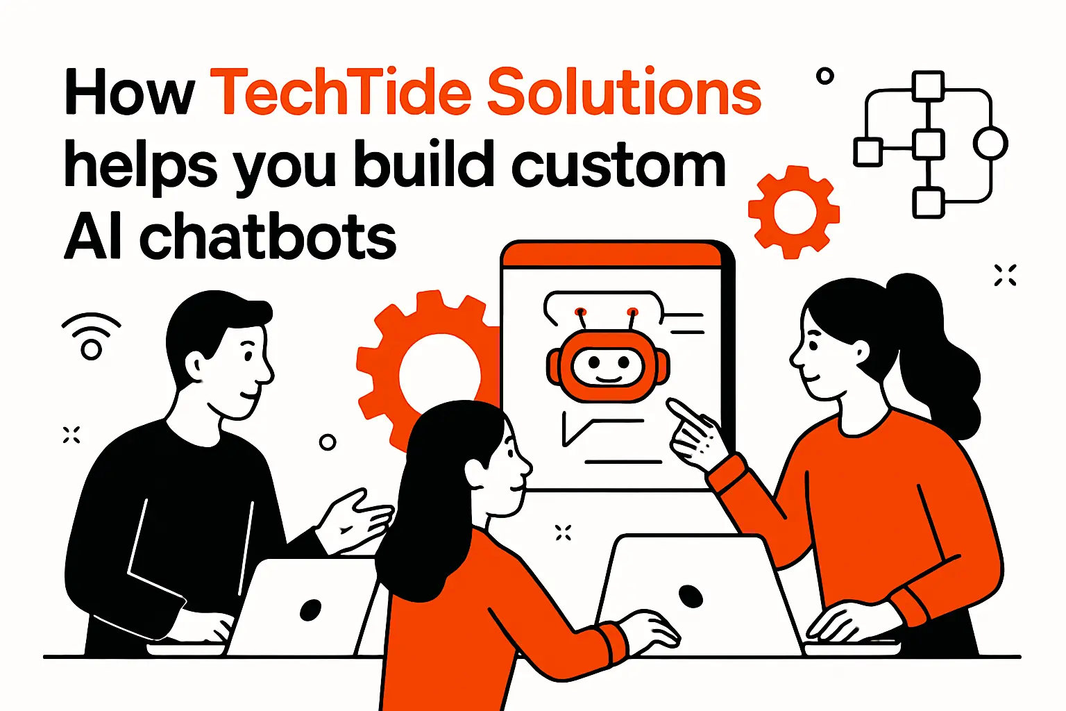 How TechTide Solutions helps you build custom AI chatbots