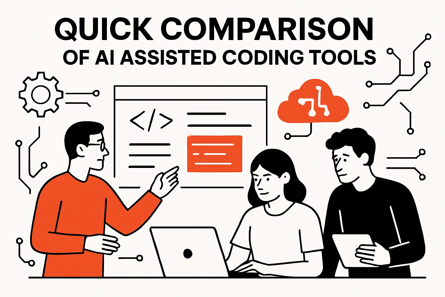 Quick Comparison of ai assisted coding tools