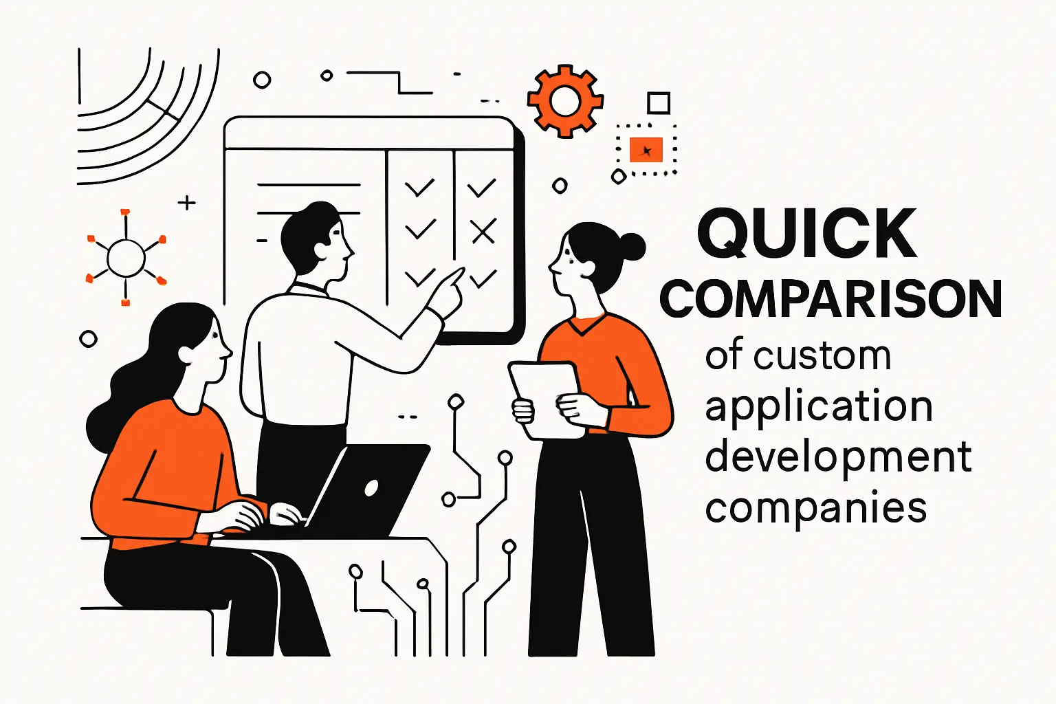 Quick Comparison of custom application development companies