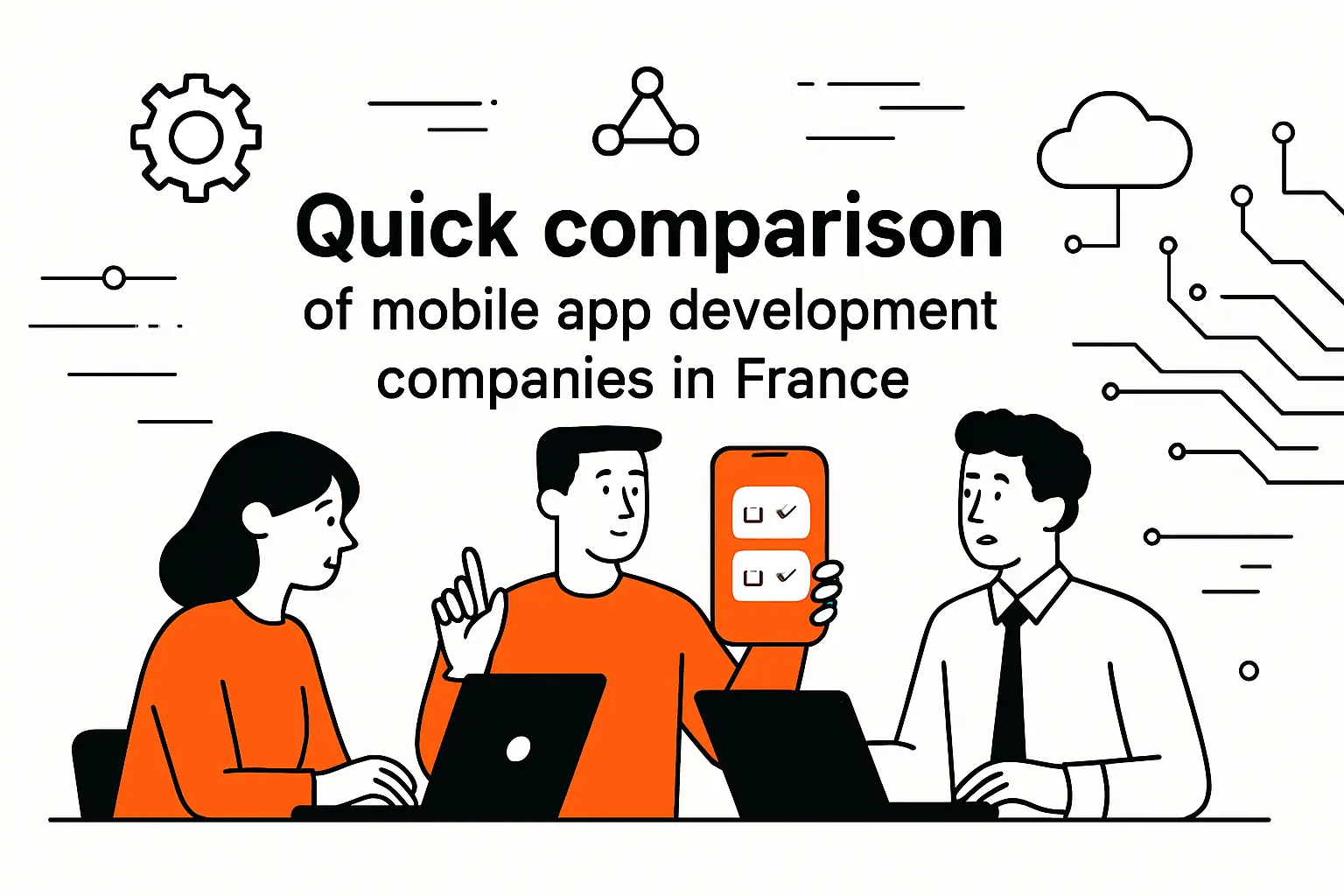 Quick Comparison of mobile app development companies in france