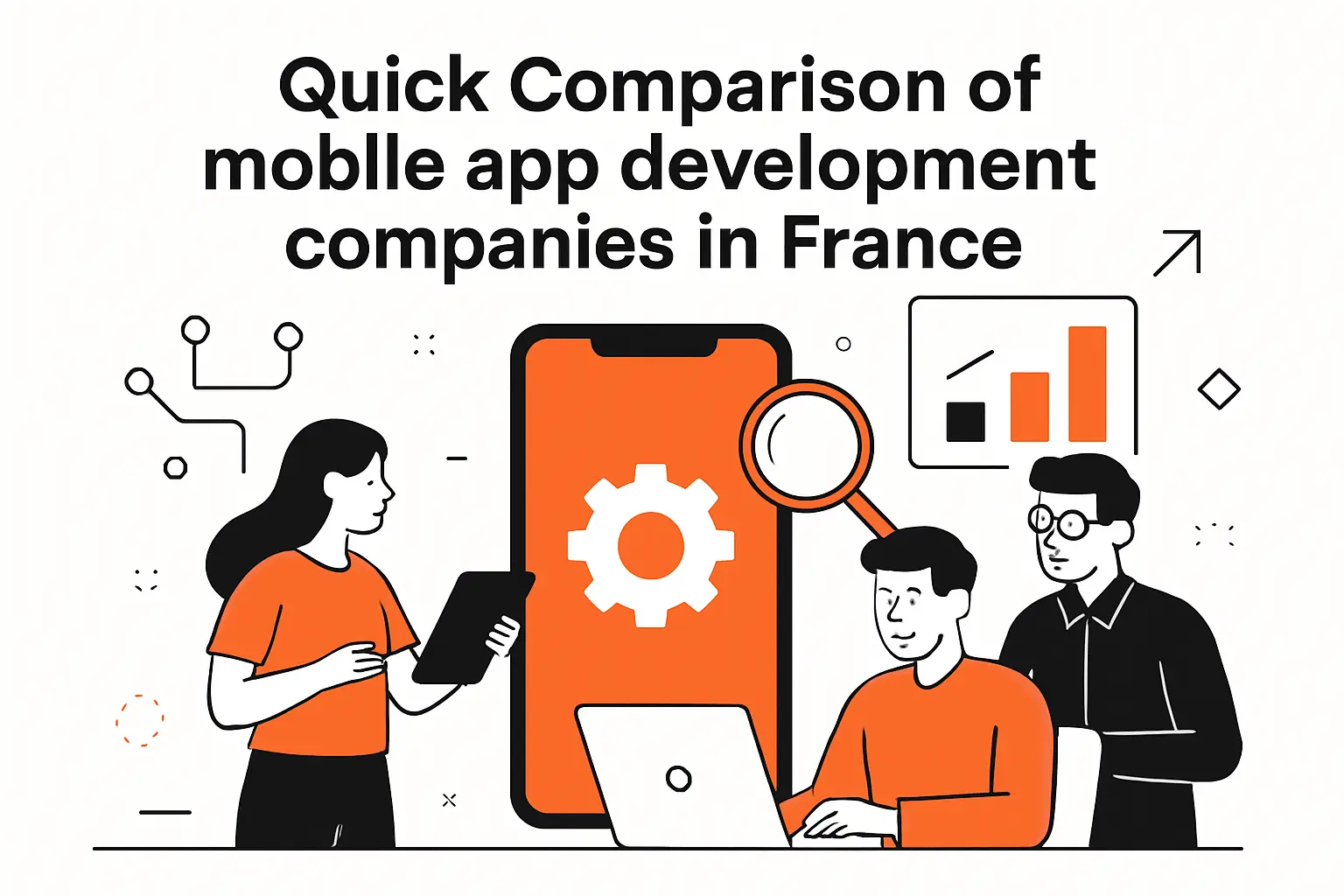 Quick Comparison of mobile app development companies in france