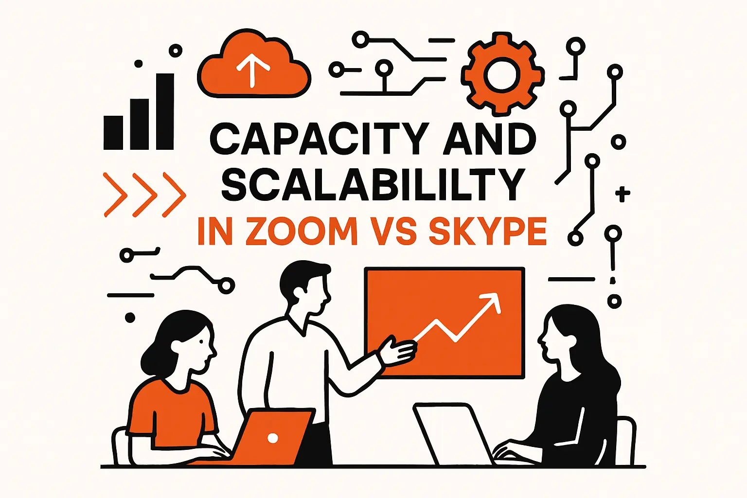 Capacity and scalability in Zoom vs Skype