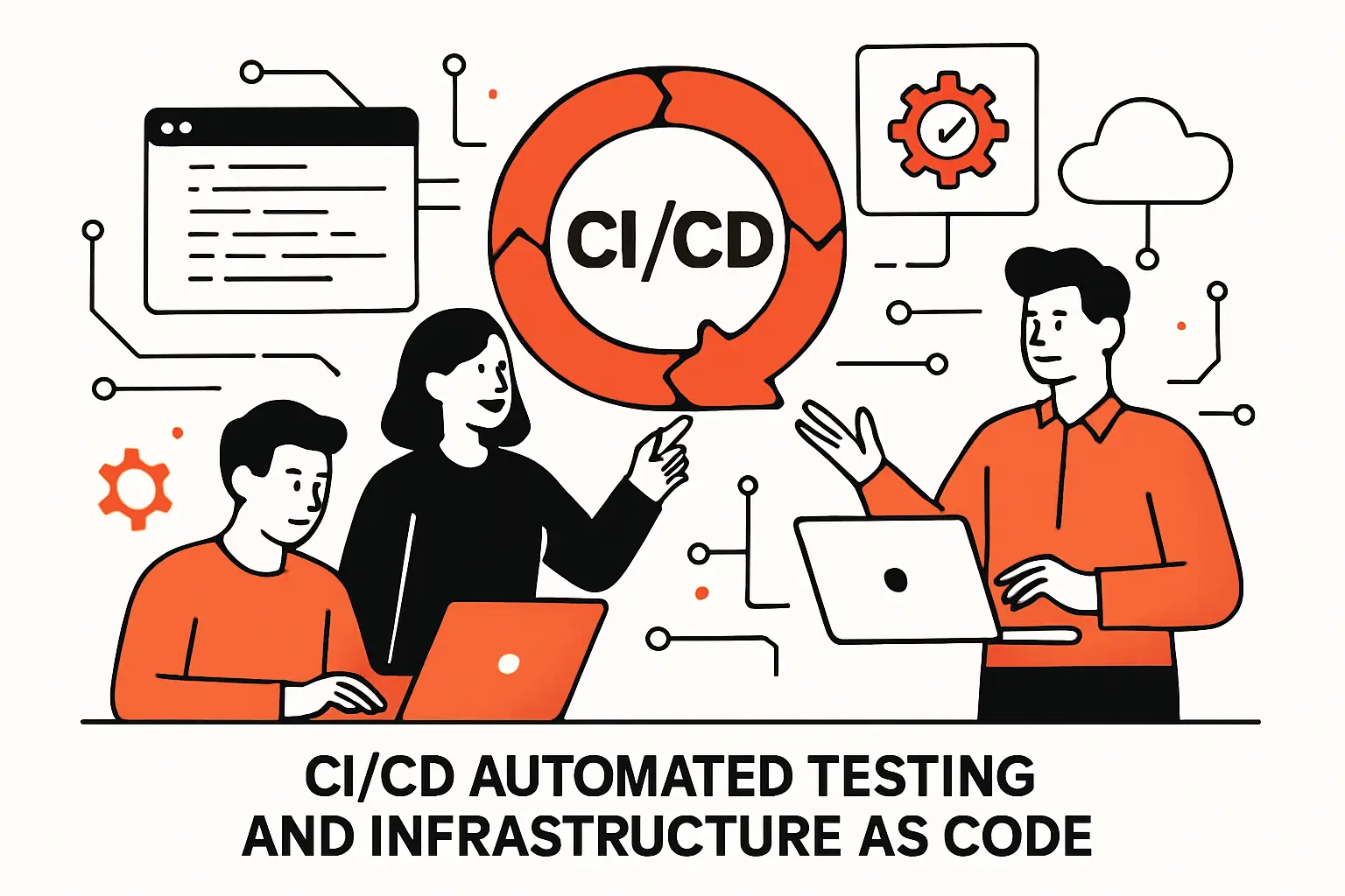 CI CD automated testing and infrastructure as code