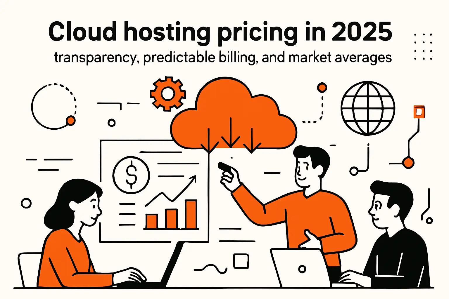 Cloud hosting pricing in 2025: transparency, predictable billing, and market averages