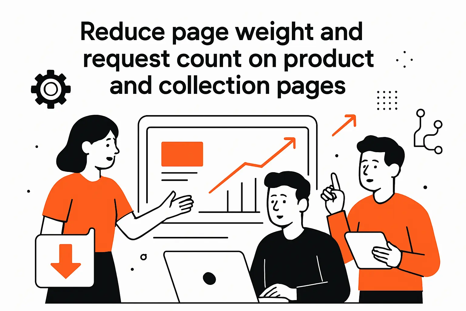 Reduce page weight and request count on product and collection pages
