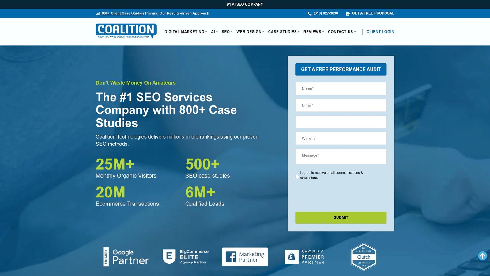 1. Coalition Technologies professional SEO services