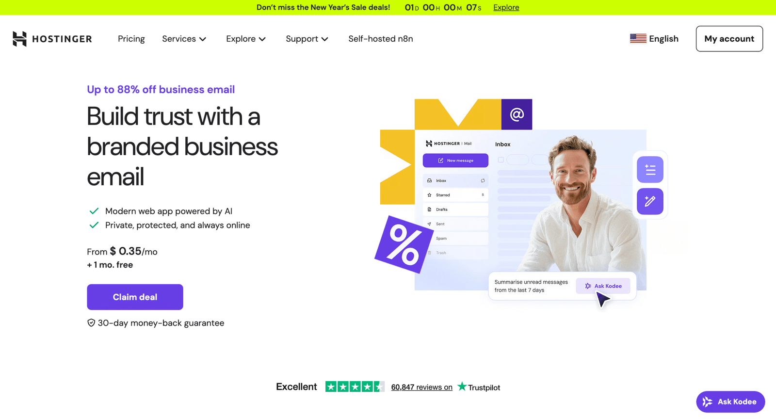 10. Hostinger business email