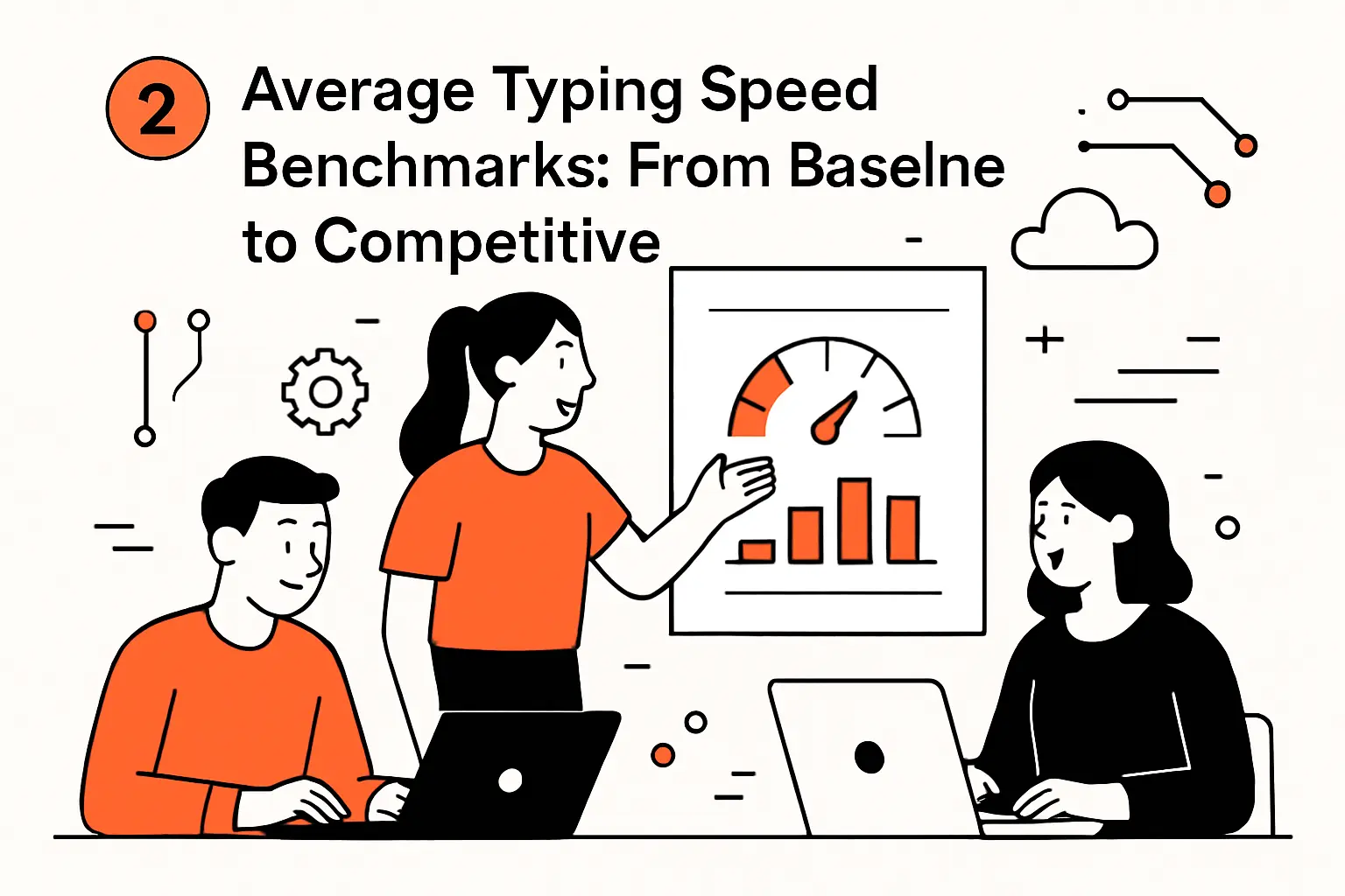 2) Average Typing Speed Benchmarks: From Baseline to Competitive