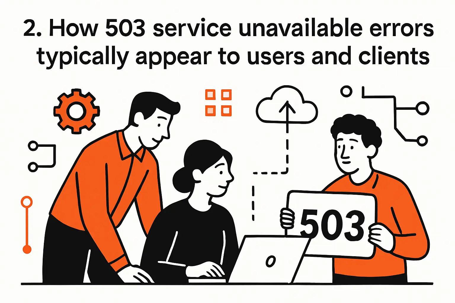 2. How 503 service unavailable errors typically appear to users and clients