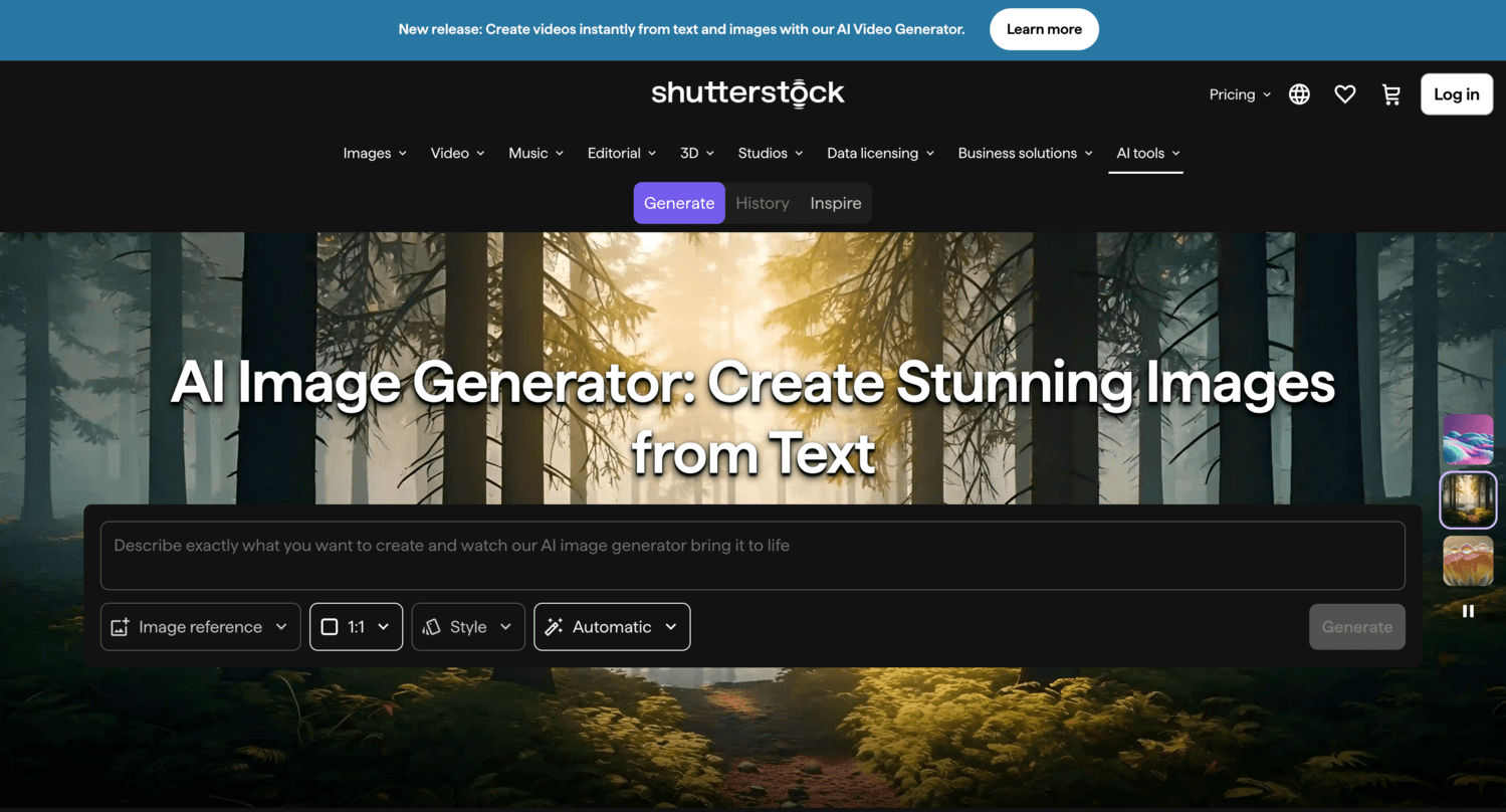 22. Shutterstock AI Image Generator