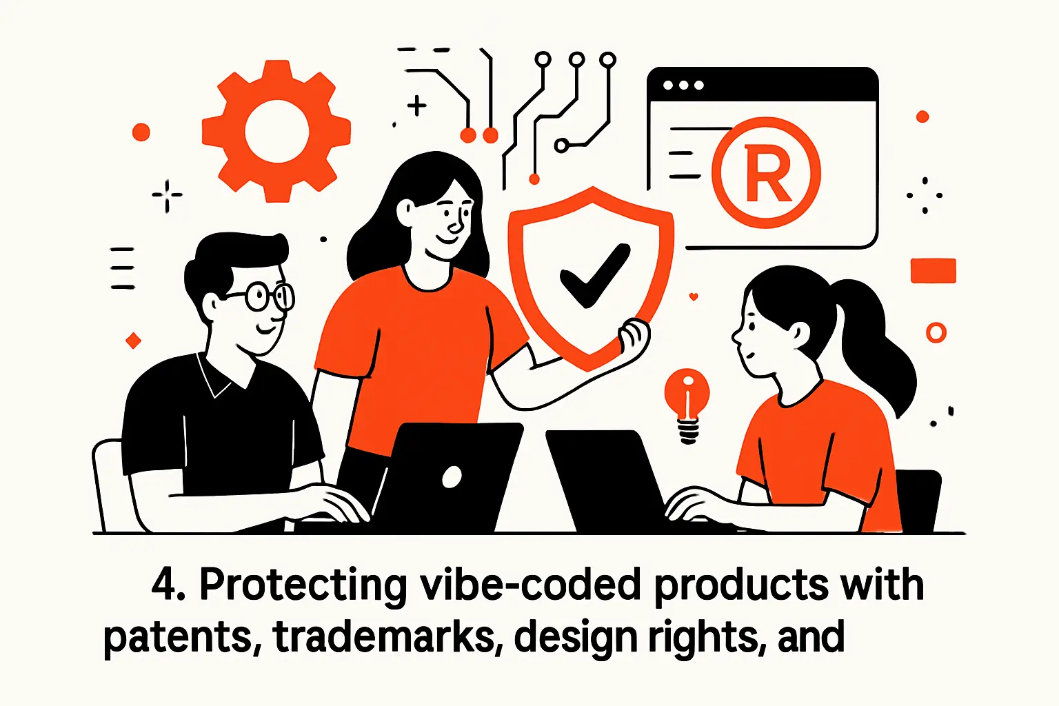 4. Protecting vibe-coded products with patents, trademarks, design rights, and trade secrets