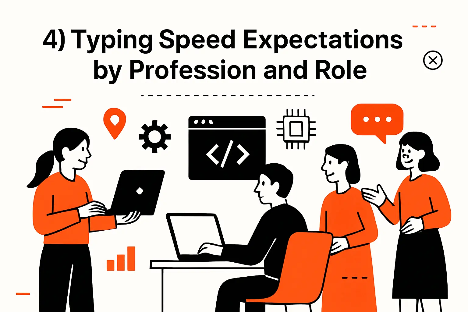4) Typing Speed Expectations by Profession and Role