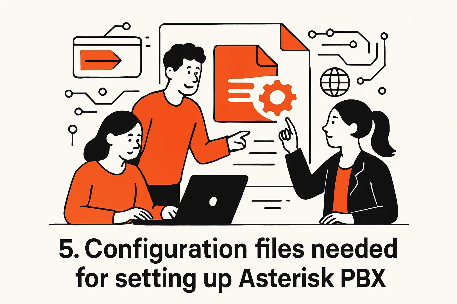 5. Configuration files needed for setting up Asterisk PBX