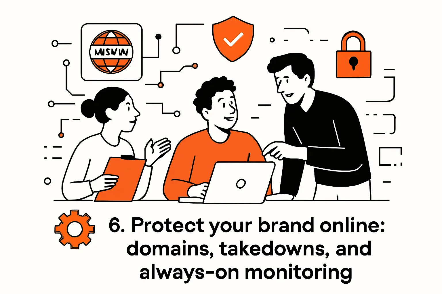 6. Protect your brand online: domains, takedowns, and always-on monitoring