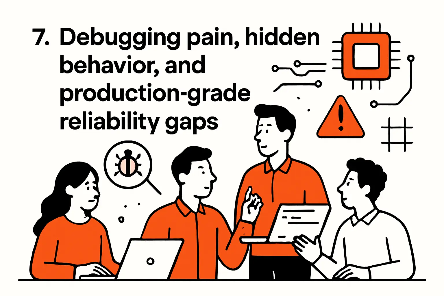 7. Debugging pain, hidden behavior, and production-grade reliability gaps