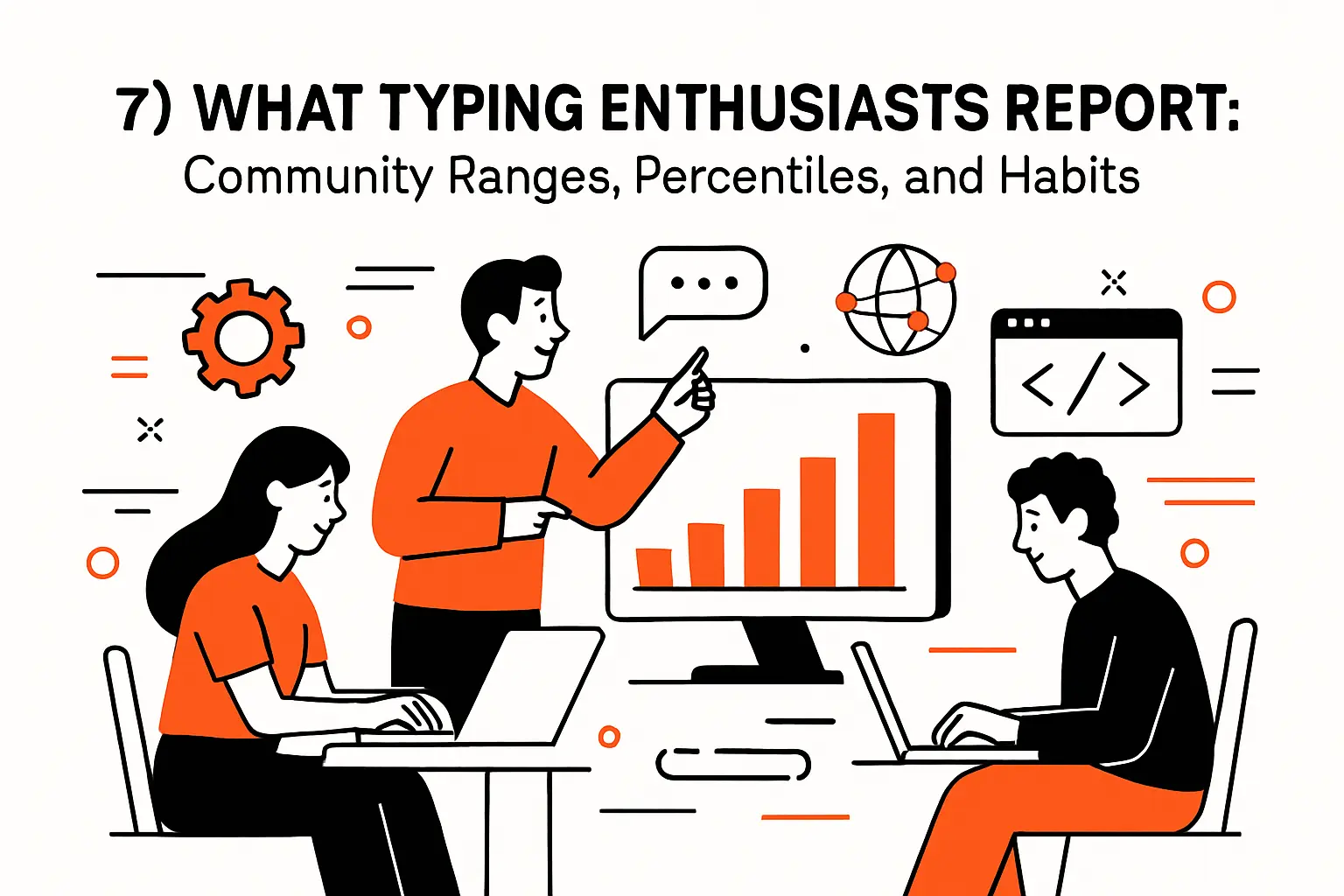 7) What Typing Enthusiasts Report: Community Ranges, Percentiles, and Habits