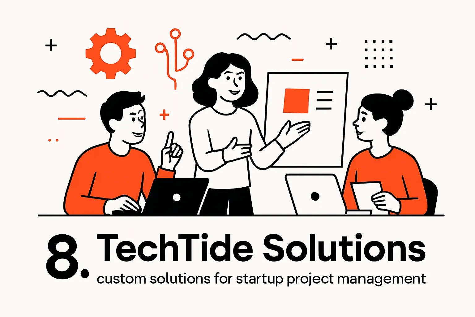 8. TechTide Solutions: custom solutions for startup project management