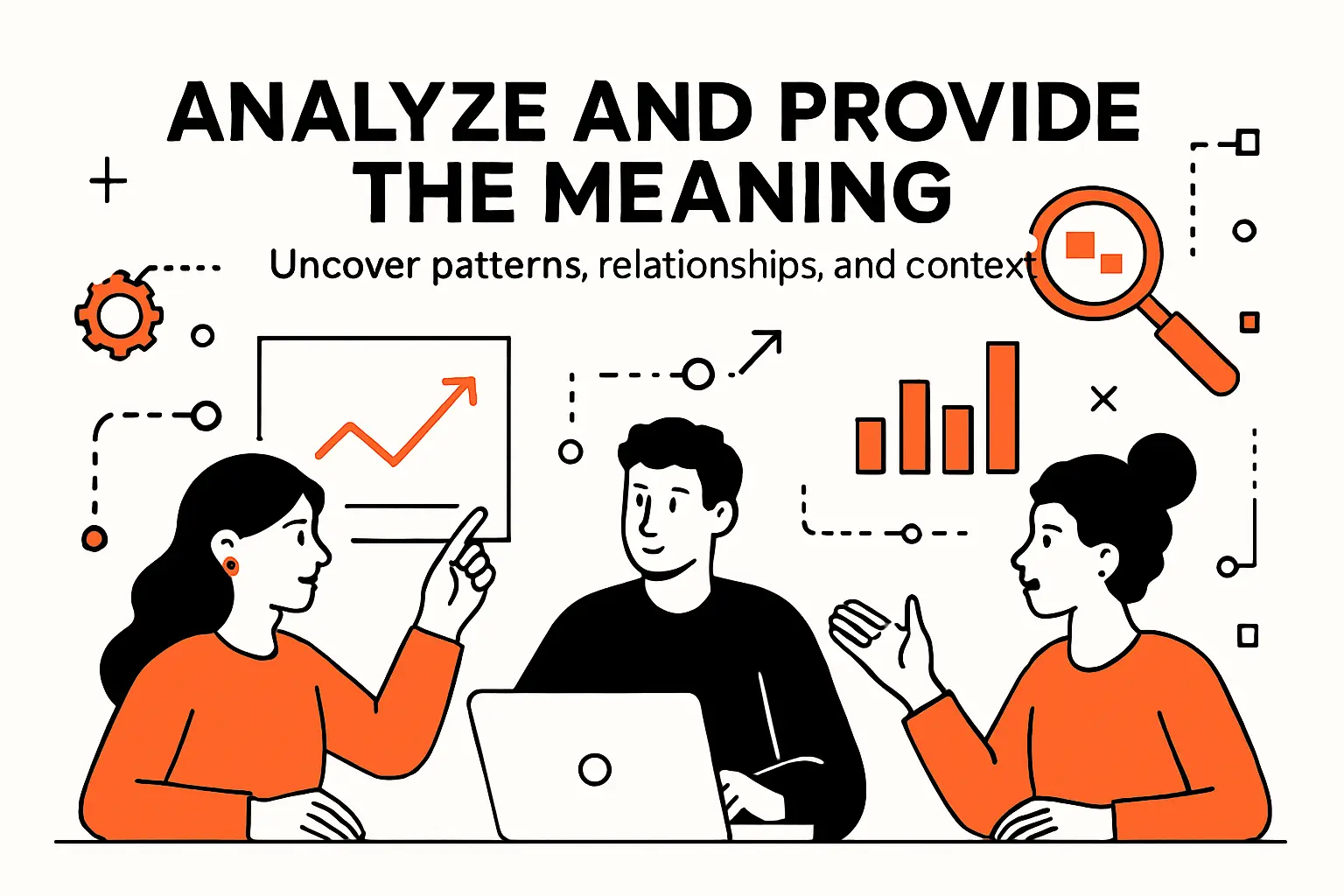 Analyze and provide the meaning: uncover patterns, relationships, and context
