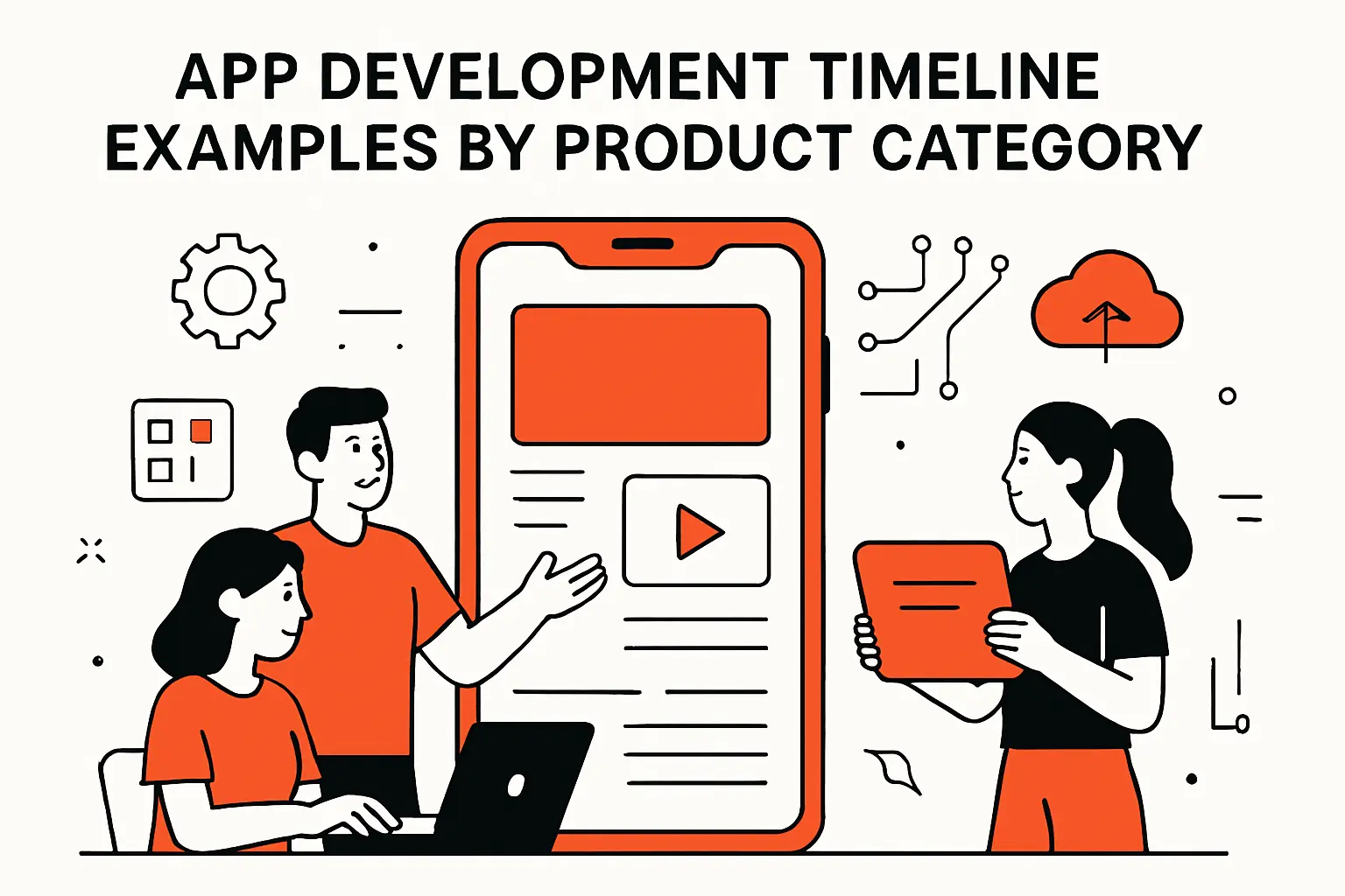 App development timeline examples by product category