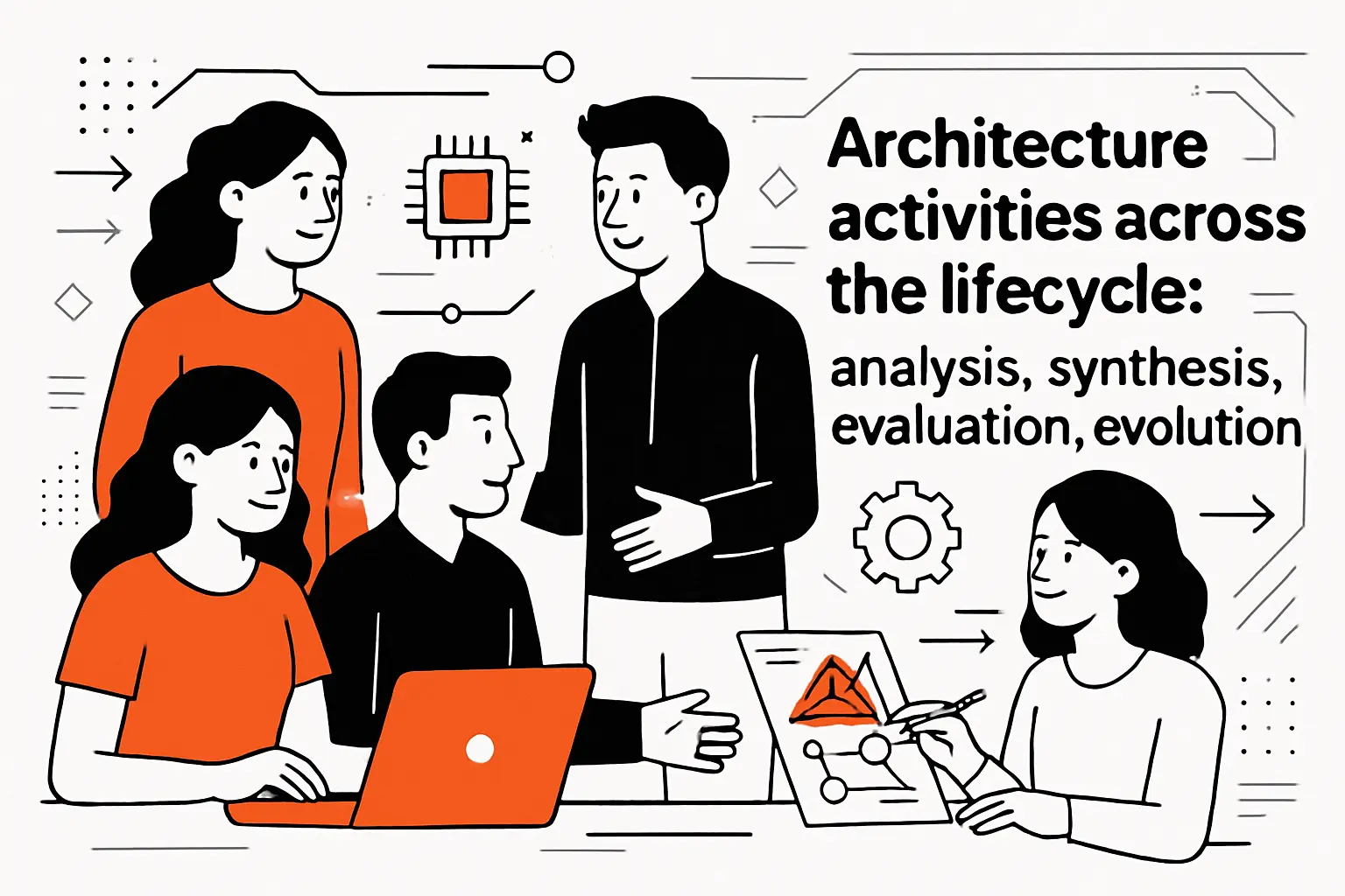 Architecture activities across the lifecycle: analysis, synthesis, evaluation, evolution