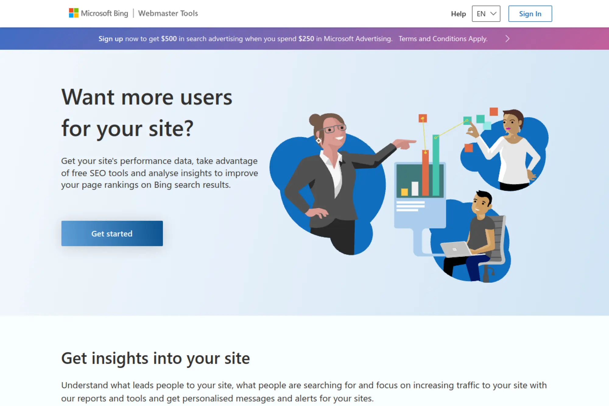 9. Bing Webmaster Tools for search performance monitoring