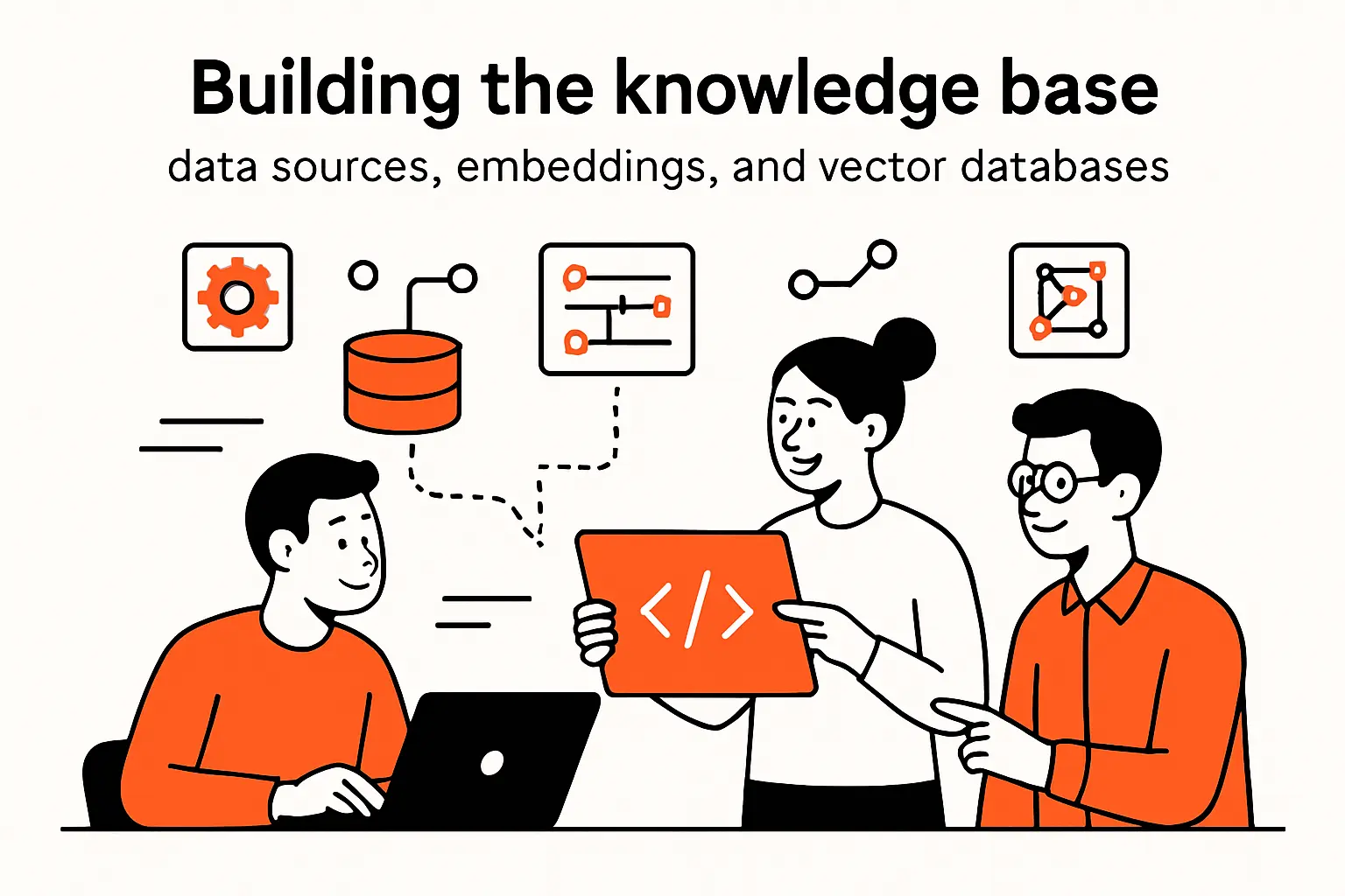 Building the knowledge base: data sources, embeddings, and vector databases