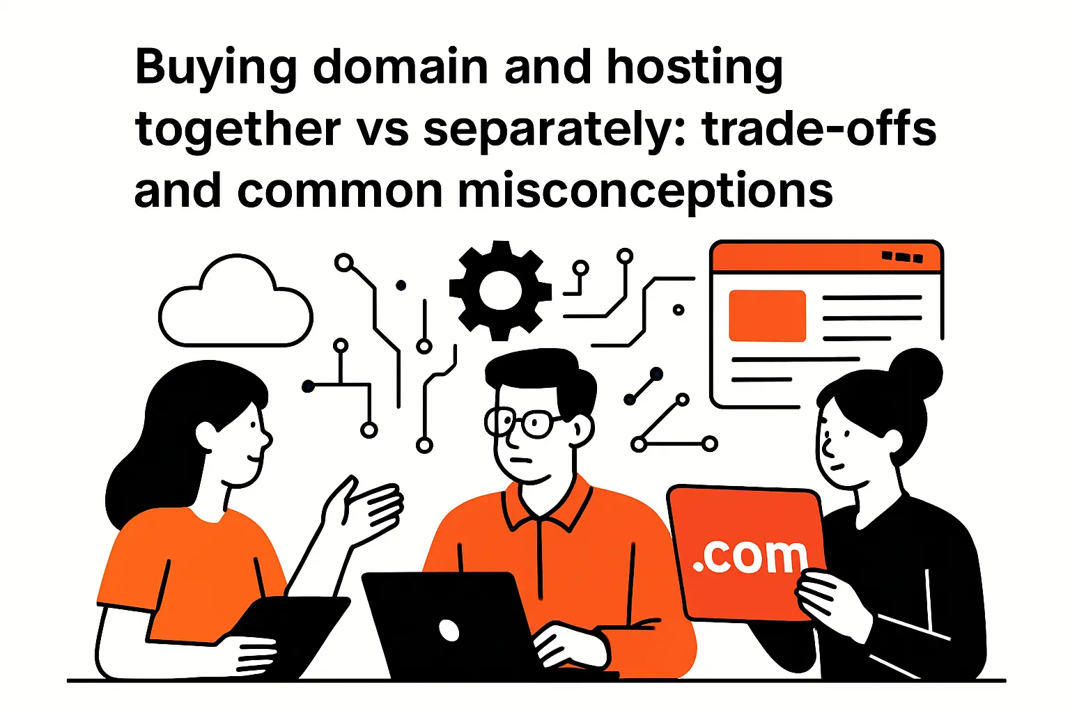 Buying domain and hosting together vs separately: trade-offs and common misconceptions