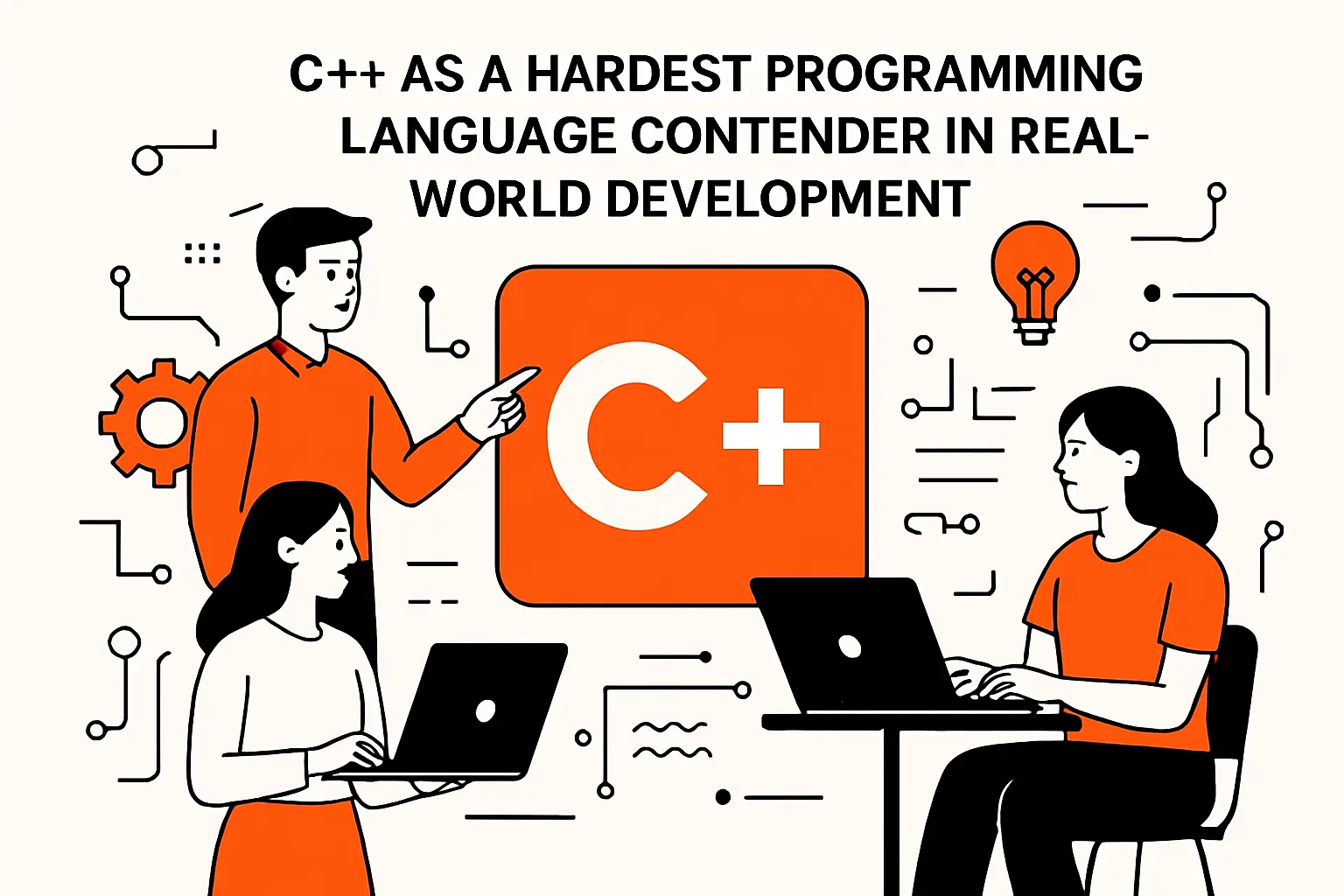 C++ as a hardest programing language contender in real-world development