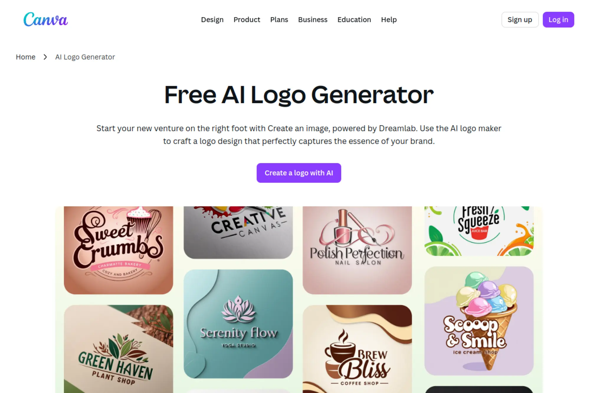 13. Canva AI Logo Generator