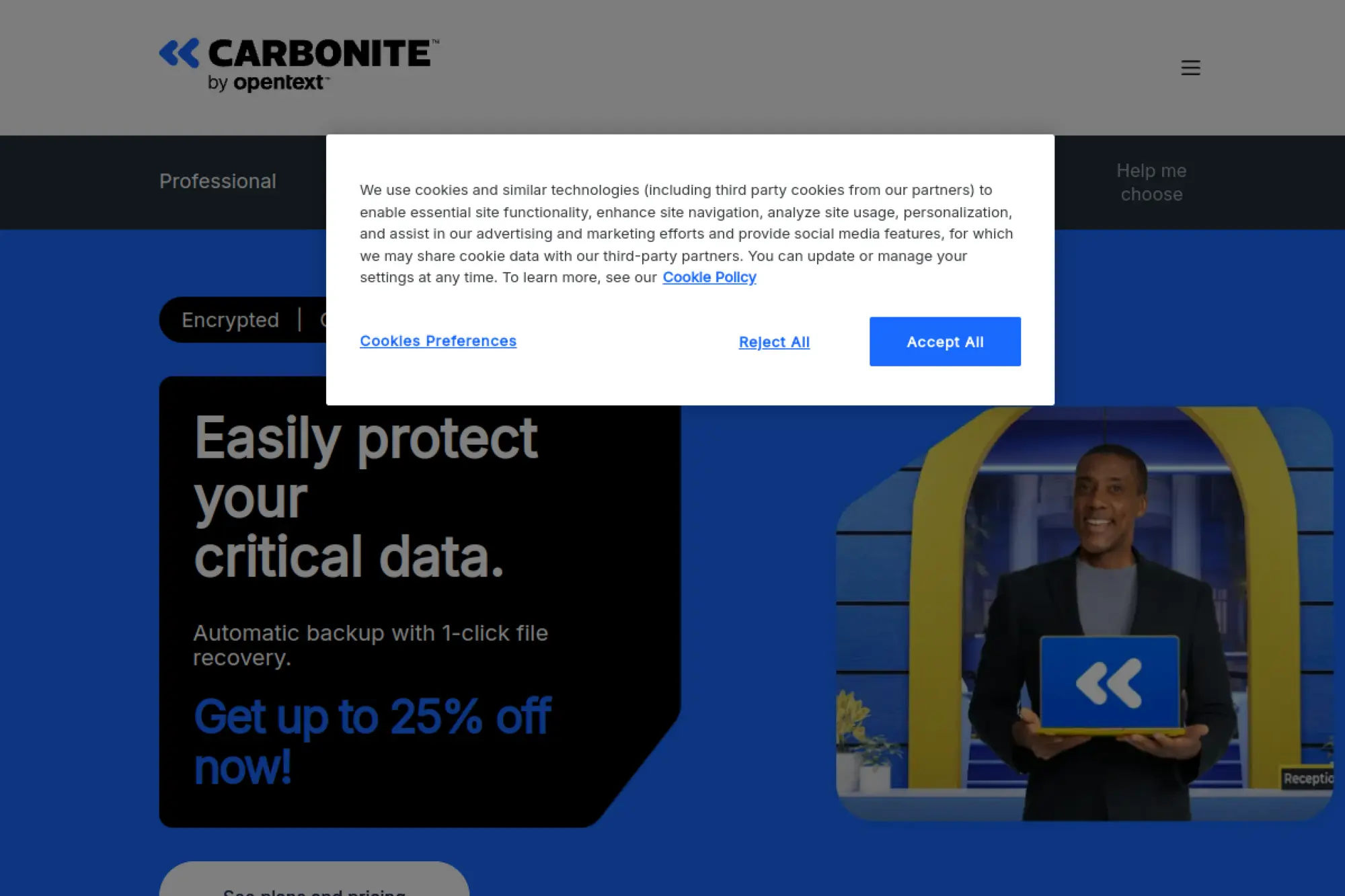 13. Carbonite Professional Backup