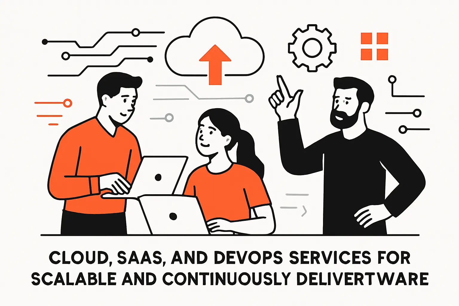 Cloud, SaaS, and DevOps services for scalable and continuously delivered software