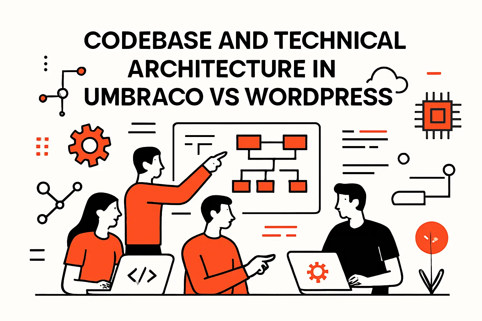 Codebase and technical architecture in umbraco vs wordpress