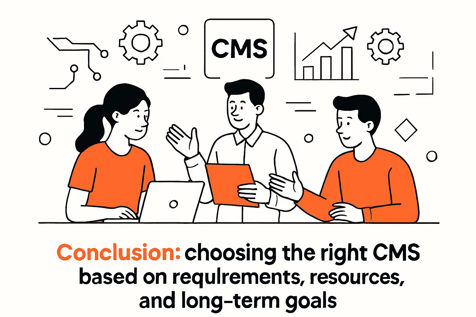 Conclusion: choosing the right CMS based on requirements, resources, and long-term goals
