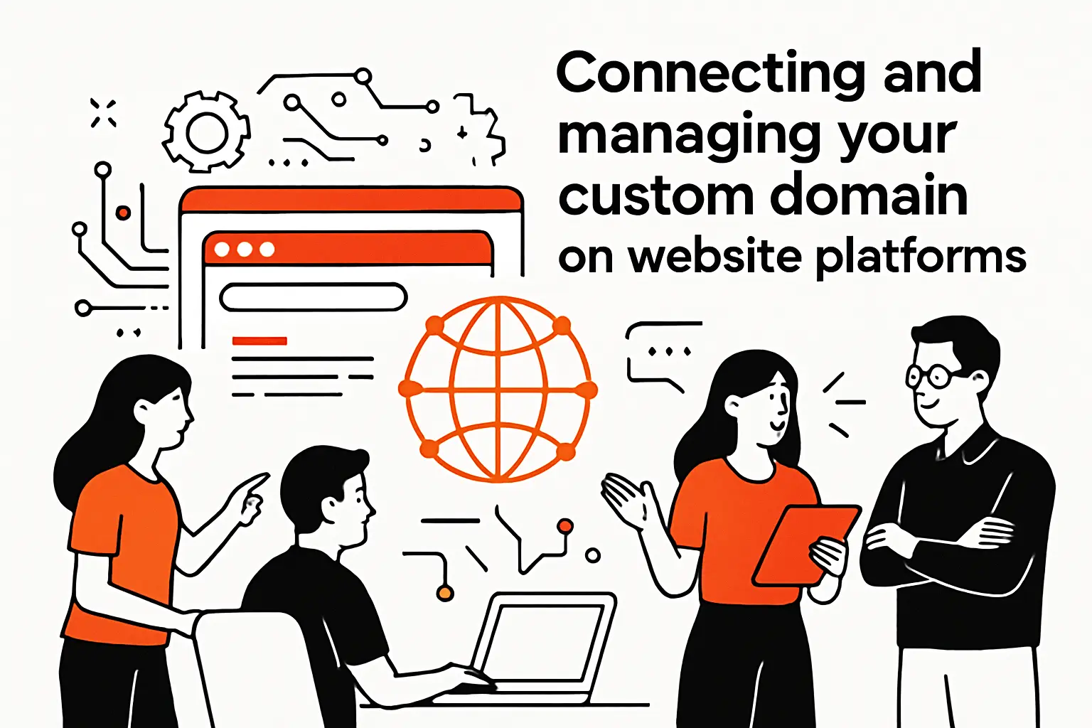 Connecting and managing your custom domain on website platforms