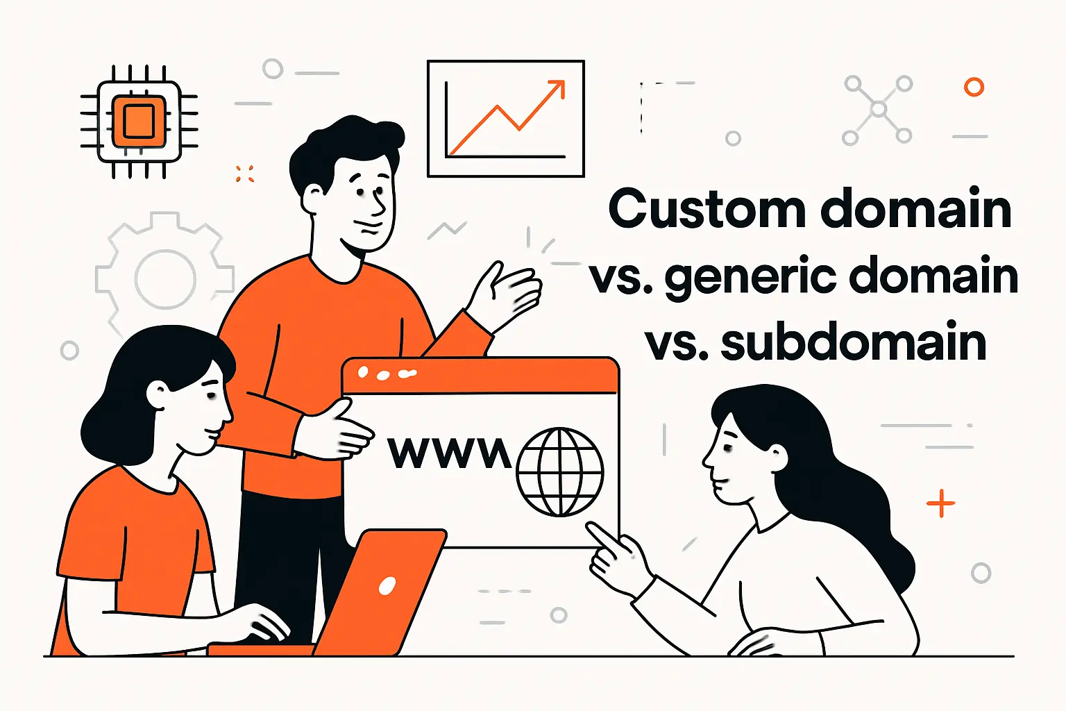 Custom domain vs. generic domain vs. subdomain