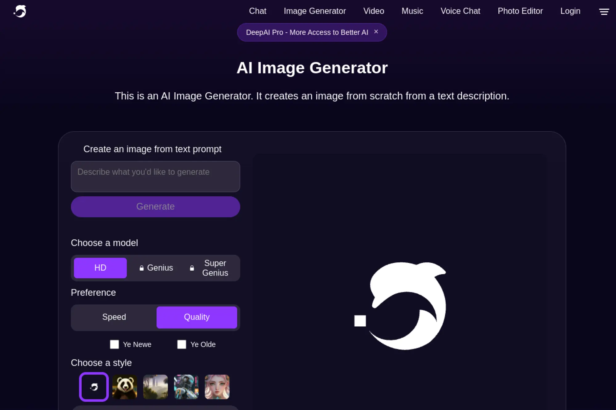 15. DeepAI Image Generator