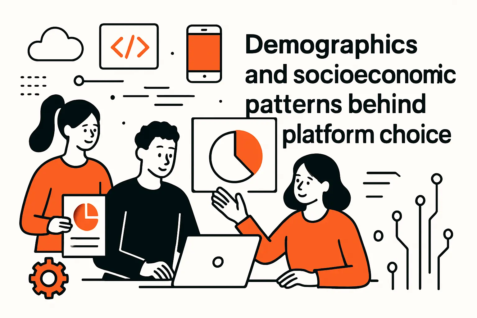 Demographics and socioeconomic patterns behind platform choice